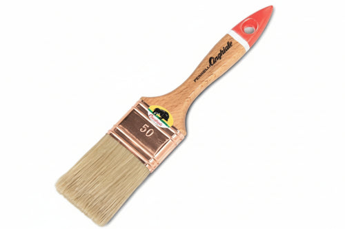 Pennellessa Setola Bionda Ghiera Ramata Serie 537- - Mm.70 - 12 Pezzi Cinghiale