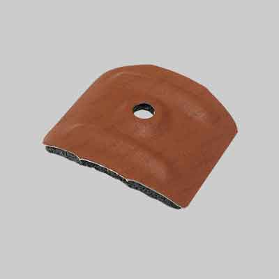 Cappellotto Curvo 47X50 Mm - Col. Rosso Tegola Ral 8004 - 500 Pezzi