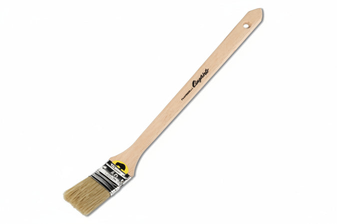 Pennello Radiatore Setola Bionda Serie 593- - Mm.40 - Manico In Plastica Simil-Legno - 12 Pezzi Cinghiale