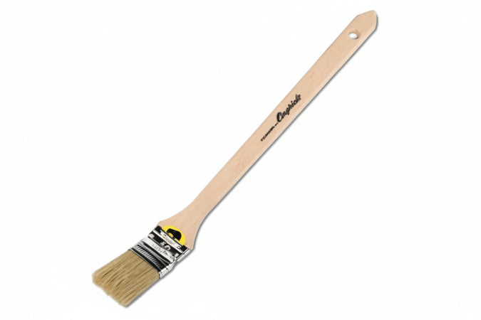 Pennello Radiatore Setola Bionda Serie 593- - Mm.50 - Manico In Plastica Simil-Legno - 12 Pezzi Cinghiale