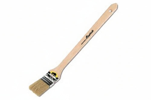 Pennello Radiatore Setola Bionda Serie 593- - Mm.60 - Manico In Plastica Simil-Legno - 12 Pezzi Cinghiale