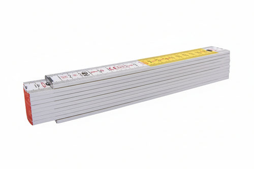 Doppiometro In Legno Bicolore Serie 700 Mod.717- - Bianco/Giallo (01328) - 10 Pezzi Stabila