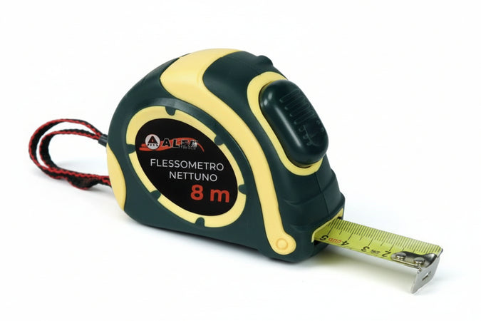 Flessometro Nettuno- - Mt.8 Nastro Mm.25H. - 6 Blister Alte