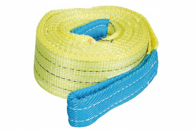 Cinghie Di Sollevamento Con Fascia A Doppio Strato Mm.90 Mt.4 X Mm.90H. Portata Kg.3000 Colore Giallo Robur