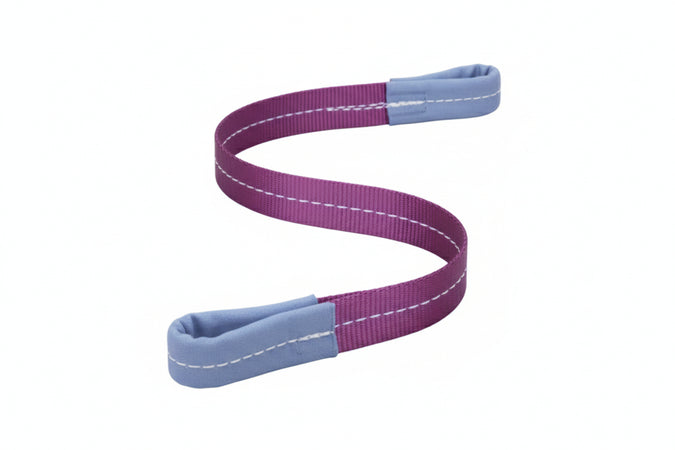 Cinghia Di Sollevamento Con Fascia A Doppio Strato Mm.50 Mt.2 X Mm.50H. Portata Kg.1000 Colore Viola Excel