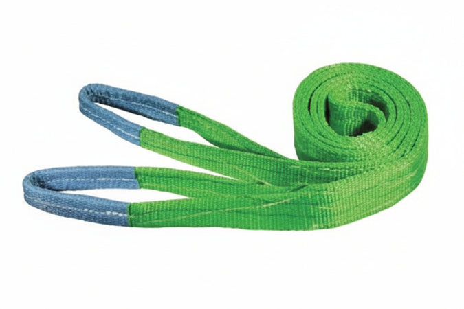 Cinghia Di Sollevamento Con Fascia A Doppio Strato Mm.75 Mt.5 X Mm75H. Portata Kg.2000 Colore Verde Excel