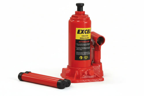 Cricco Idraulico A Bottiglia Kg.8.000 Mm.200/405H. Peso Kg.5,5 Excel