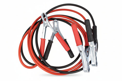 Cavi Collegamento Batteria Auto Mt.2,5 Sezione Mmq.16 Pinze Rosso+Nero 120Amp Made In Italy