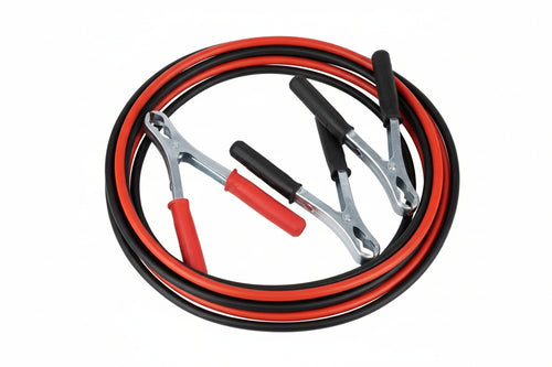 Cavi Collegamento Batteria Auto Mt.3,5 Sezione Mmq.25 Pinze Rosso+Nero 200Amp Made In Italy