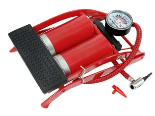 Pompa A Pedale Doppio Effetto Con Manometro Alte