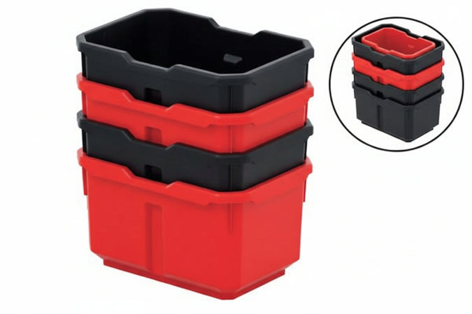 Vaschetta Portaminuteria Titan Set Pezzi 4- - Mm.158X110X95H. Art.Ktis16 - 1 Pezzi Kistenberg