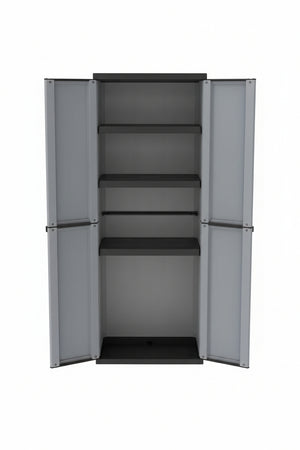 Armadio Alto 4 Ripiani E 2 Ante Serie Jline 268 Cm.68X37X164H Terry