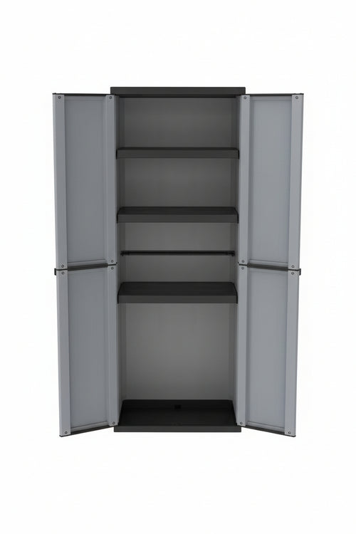 Armadio Alto 4 Ripiani E 2 Ante Serie Jline 268 Cm.68X37X164H Terry