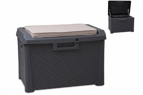 Baule Compact Box Santorini Plus Lt.125 Colore Antracite Art.170 Cm.73X50X49H. Toomax