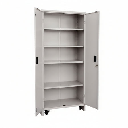 Armadio Tuttopiani In Metallo A Due Ante Alto Smontato Cm.100X40X180H. Prometal