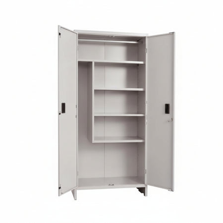 Armadio Portascope In Metallo A Due Ante Smontato Cm.60X40X180H. Prometal