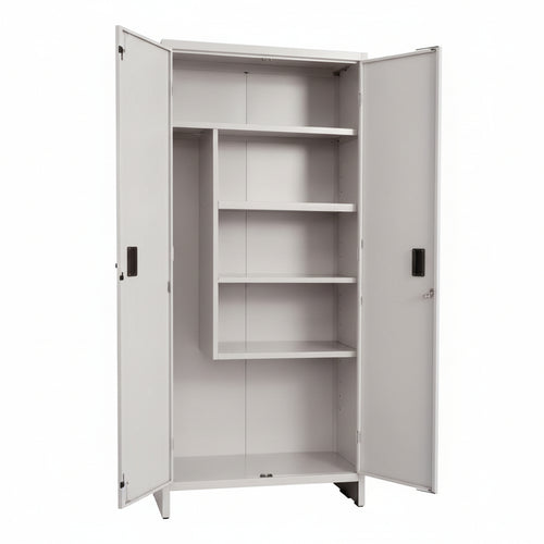Armadio Portascope In Metallo A Due Ante Smontato Cm.80X40X180H. Prometal
