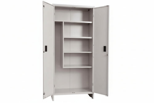 Armadio Portascope In Metallo A Due Ante Smontato Cm.100X40X180H. Prometal