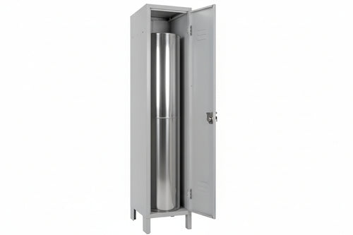 Armadio Spogliatoio Sporco/Pulito Slim Ad Una Anta Montato Cm.36X50X180H Prometal
