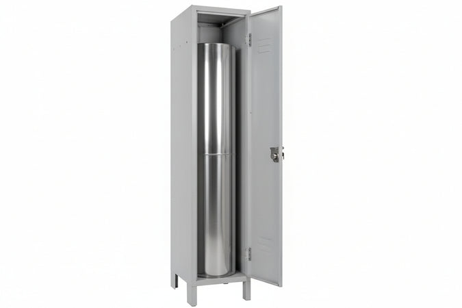 Armadio Spogliatoio Sporco/Pulito Slim Ad Una Anta Montato Cm.36X50X180H Prometal