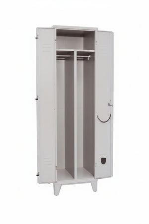Armadio Spogliatoio Sporco/Pulito A Due Ante Montato Cm.50X50X180H. Prometal