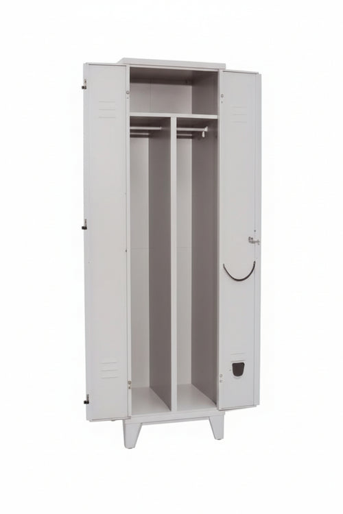 Armadio Spogliatoio Sporco/Pulito A Due Ante Montato Cm.50X50X180H. Prometal