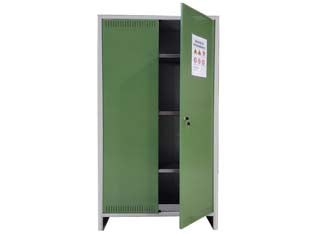 Armadio Stoccaggio Fitosanitari A Due Ante Cm.179,5H. Cm.100X40X179,5H, Smontato Prometal