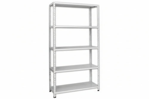 Scaffali In Kit 5 Ripiani Grigio Angolari Spezzati 5 Ripiani Cm.100X40X186H. Prometal