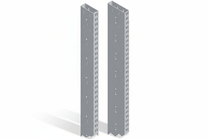 Piantana Verniciata Grigio Ral 7035 Mm.2160 H.X80 L.X30 P80