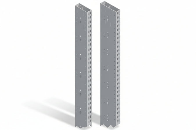 Piantana Verniciata Grigio Ral 7035 Mm.2960 H.X80 L.X.30 P80