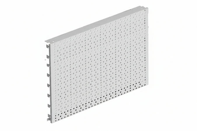 Fondale In Lamiera Forato Mm.400H Grigio Ral 7035 Mm.1330 L.X400 H.