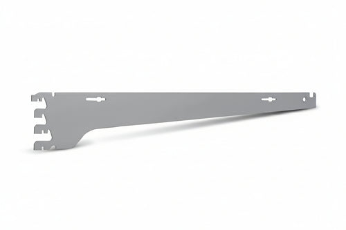 Mensola 4 Ganci Inclinabile 13 ° Passo 25 4A Verniciata Grigio Ral 7035 Mm.500 Portata Kg.80 A Coppia