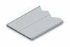 Ripiano In Lamiera Forata Verniciato Grigio Ral 7035 Mm.665 L.X600 P. Con 2 Rinforzi
