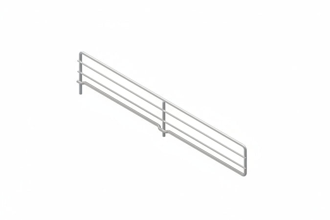 Divisorio Rettangolare In Filo Cromato Mm.380 L.X80 H.