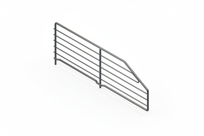 Divisorio Trapezoidale In Filo Cromato Mm.500 L.X160/80 H.