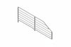 Divisorio Trapezoidale In Filo Cromato Mm.600 L.X160/80 H.