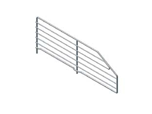 Divisorio Trapezoidale In Filo Cromato Mm.600 L.X160/80 H.