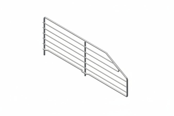 Divisorio Trapezoidale In Filo Cromato Mm.600 L.X160/80 H.