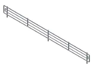Frontalino In Filo Cromato Mm.1000 L.X80 H.