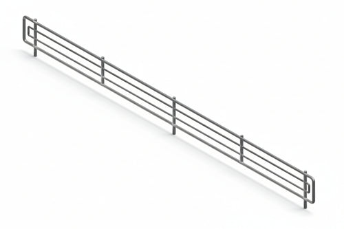 Frontalino In Filo Cromato Mm.1330 L.X80 H.