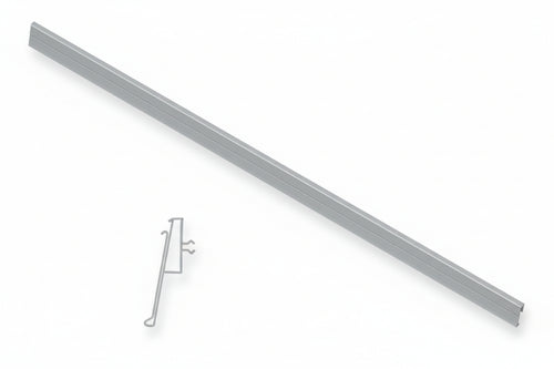 Portaprezzo Pvc H40 Basculante Per Ripiano Lamiera Mm.40 H.X500 L.