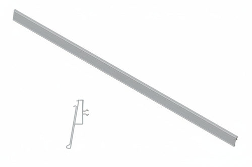 Portaprezzo Pvc H40 Basculante Per Ripiano Lamiera Mm.40 H.X665 L.
