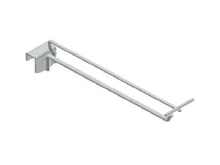 Gancio In Filo Cromato Per Barre Universali Con Portaprezzi Ø Mm.10X400 L.