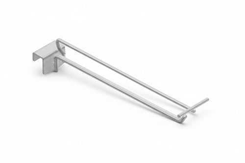 Gancio In Filo Cromato Per Barre Universali Con Portaprezzi Ø Mm.10X500 L.