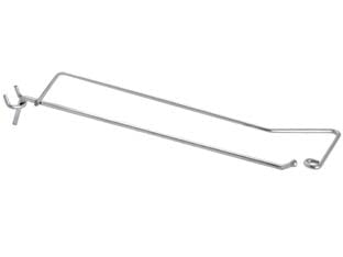 Ganci A 1 Filo Con Portaprezzi Per Pannelli Forati- - Ø Mm.3,8X5X300 L. - 20 Pezzi