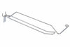 Ganci A 2 Fili Con Portaprezzi Per Pannelli Forati- - Ø Mm.3,8X5X400 L. - 5 Pezzi