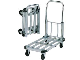 Carrello Portatutto A 4 Ruote Pieghevole Allum./Acciaio Portata Kg.150 Alte