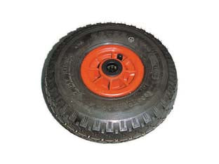 Ruota Per Carrello Pneumatica Mm.260 Con Cuscinetto Cerchio Plastica Ø Mm.260X85 Foro Mm.20 Alte