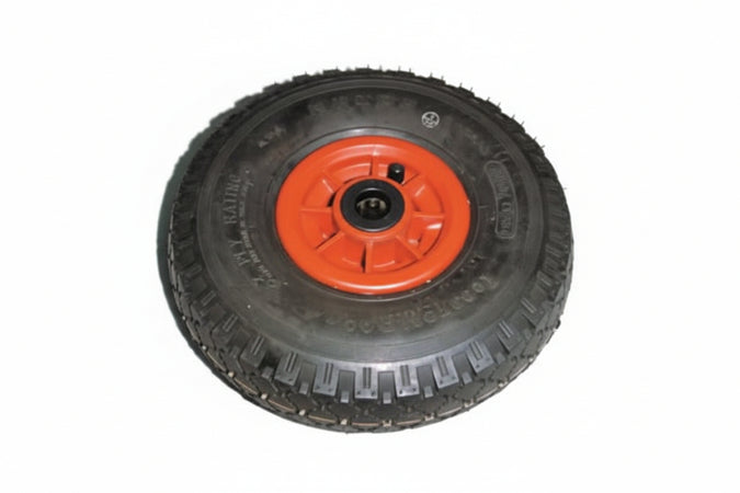 Ruota Per Carrello Pneumatica Mm.260 Con Cuscinetto Cerchio Plastica Ø Mm.260X85 Foro Mm.20 Alte