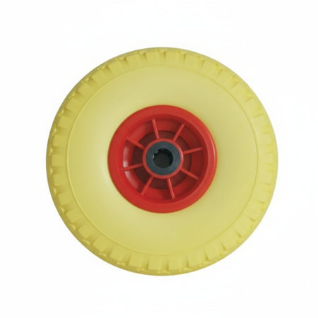 Ruota Per Carrello Pu Piena Mm.260 Cerchio In Plastica Ø Mm.260X85 Foro Mm.20 Con Cuscinetti Alte